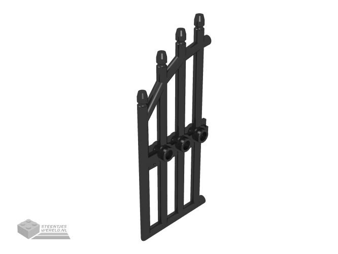 42448 – Deur 1 x 4 x 9 gebogen gate met staven en Three noppen