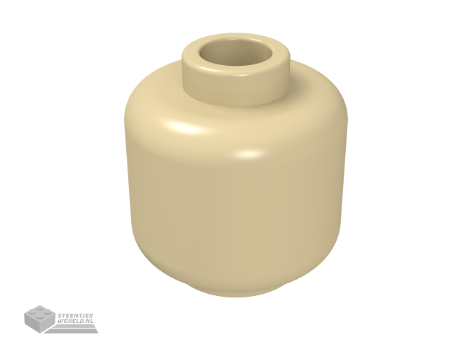 3626b – Minifigure, hoofd (Plain) -deels open nopje