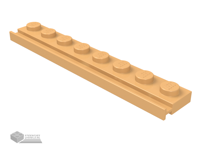 4510 – Plaat, aangepast 1 x 8 met deurrails