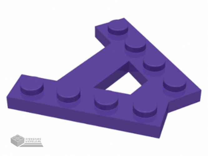 15706 – Wedge, Plaat A-vorm met 2 Rows of 4 noppen