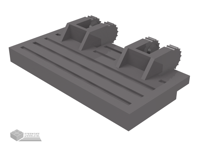 92092 – Scharnier Trein gate 2 x 4 Locking Dual 2 Fingers zonder Rear Reinforcements