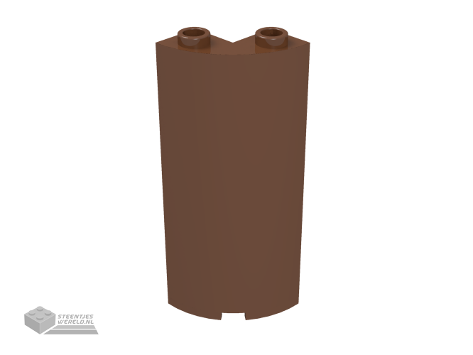 30987 – Cylinder kwart 2 x 2 x 5 met 1 x 1 uitsnede