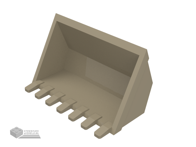 30394 – Vehicle, Digger Bucket 7 Teeth 3 x 6 met Locking 2 Finger Hinge