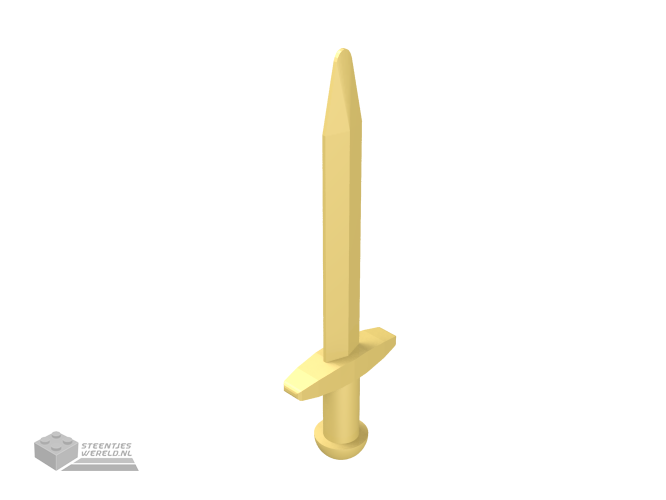 98370 - Minifigure, Weapon Sword, Greatsword Pointed met Thin Crossguard