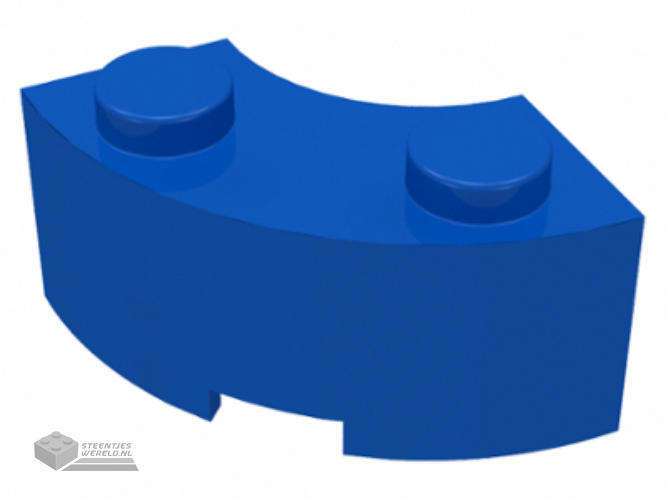 3063 – Steen, ronde hoek 2 x 2 Macaroni met nop inkeping