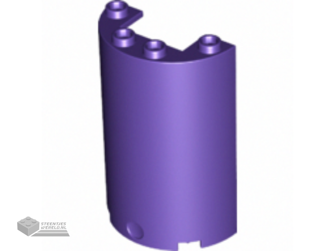85941 – Cylinder Half 2 x 4 x 5 met 1 x 2 uitsnede