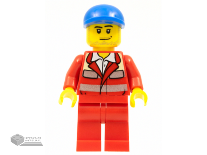 cty0394 - Paramedic - Red Uniform, Male, Blue Short Bill Cap