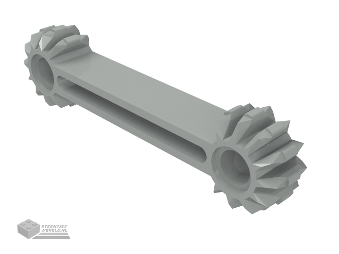 41666 – Technic, Arm 1 x 7 met Gear 9 Tooth Double Bevel Ends