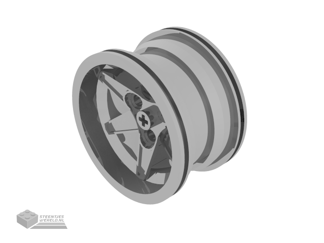 44772 – Wheel 56mm D. x 34mm Technic Racing Medium, 3 Pin Holes