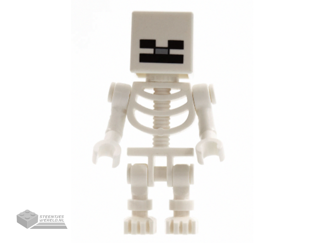 min011 - Skeleton with Cube Skull
