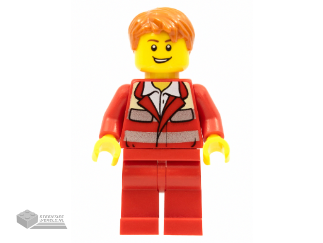 cty0272 - Paramedic - Red Uniform, Male, Tousled Hair