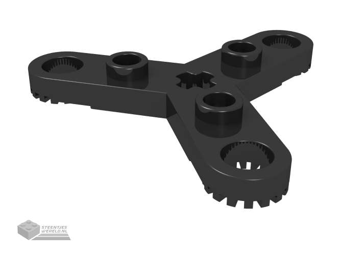 2712 – Technic, Plate Rotor 3 Blade met Toothed Ends en 3 Studs (Propeller)