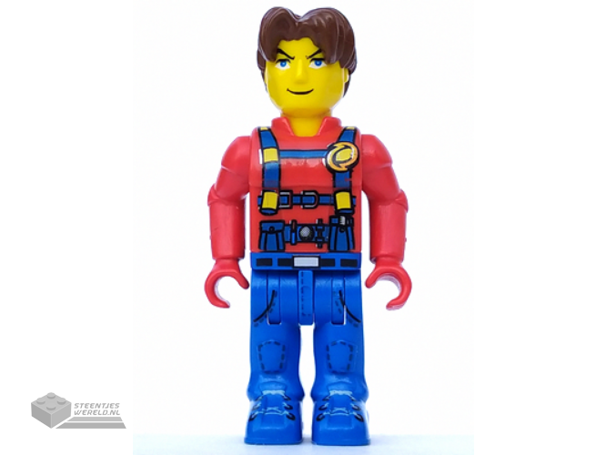 js015 - Jack Stone - Red Jacket, Blue Overalls and Blue Legs