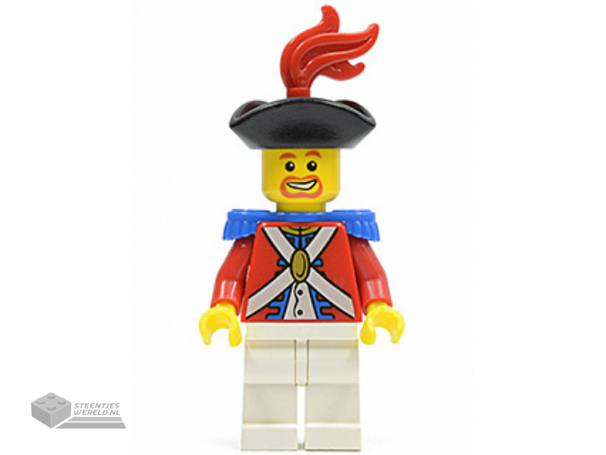 pi089 - Imperial Soldier II - Officer with Red Plume, Brown Beard