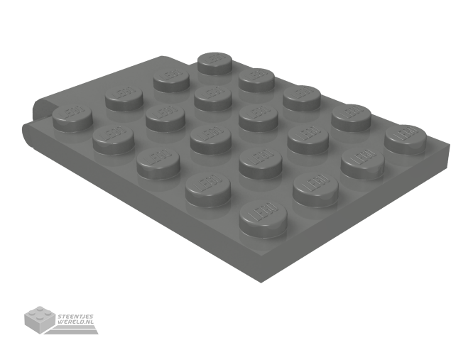 30042 - Plate, Modified 4 x 5 met Trap Door Hinge