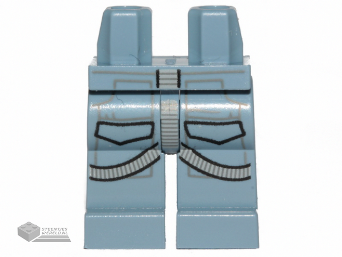 970c00pb1150 - Benen met SW AT-AT Driver en Light Bluish Gray Harness Pattern