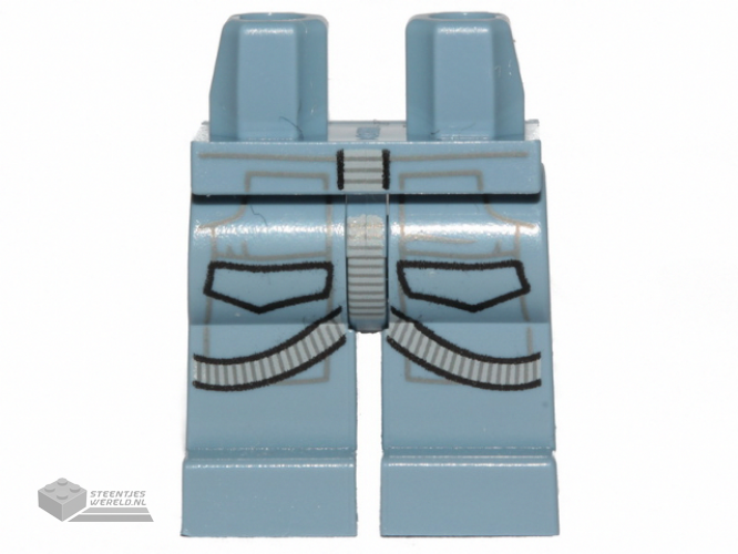 970c00pb1150 – Benen met SW AT-AT Driver en Light Bluish Gray Harness Pattern