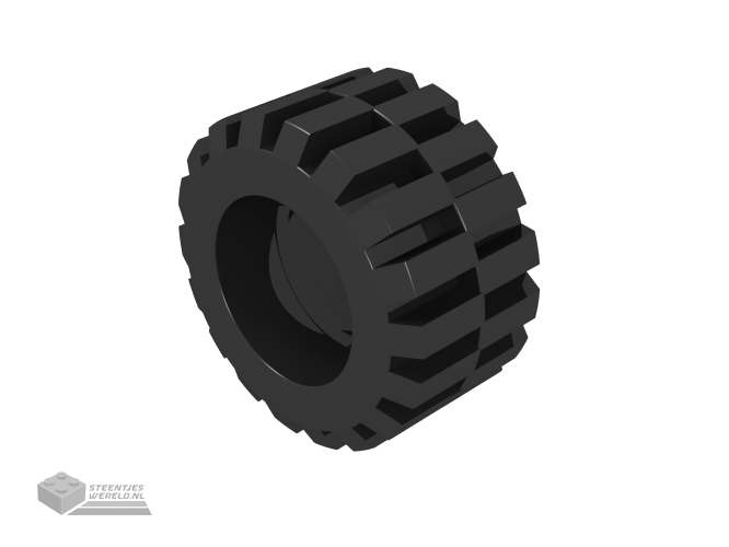60700 – Tire 21mm D. x 12mm – Offset Tread Small Wide, Beveled Tread Edge