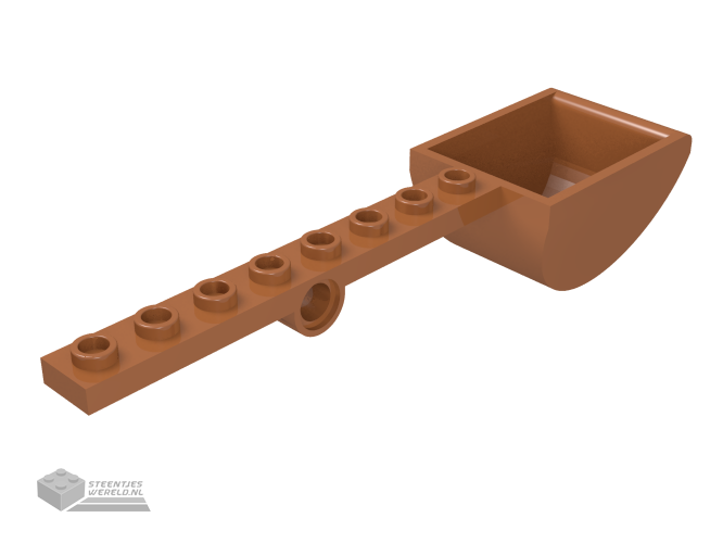 30275 – Plate, Modified 1 x 8 met Pin Hole en Bucket (Catapult)