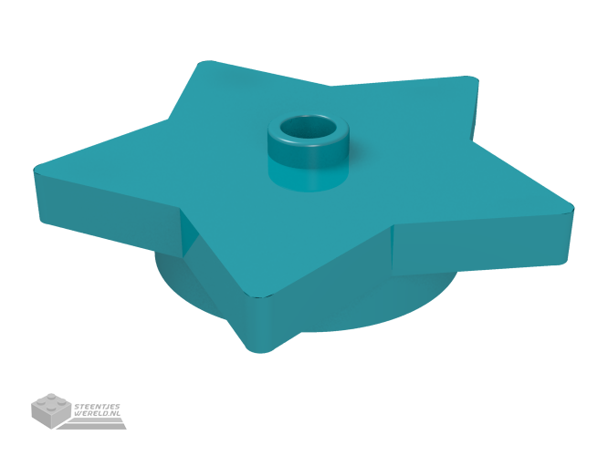 39611 – Plaat, rond 4 x 4 x 2/3 met Star en open nopje