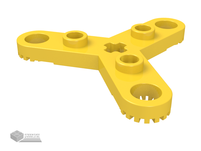 2712 – Technic, Plate Rotor 3 Blade met Toothed Ends en 3 Studs (Propeller)