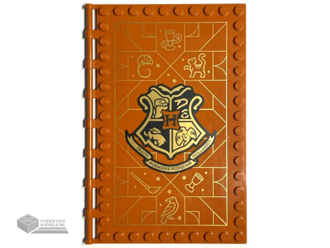 69934pb003 – Tile, Modified 10 x 16 with Studs on Edges and Bar Handles with Hogwarts Transfiguration Class Pattern