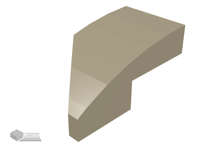 29119 – Wedge 2 x 1 x 2/3 met nop inkeping rechts