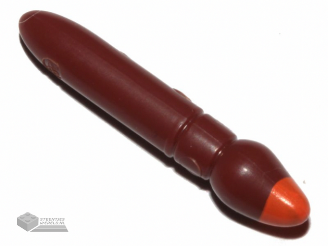 93552pb03 - Minifigure, Utensil Paint Brush with Orange Tip Pattern