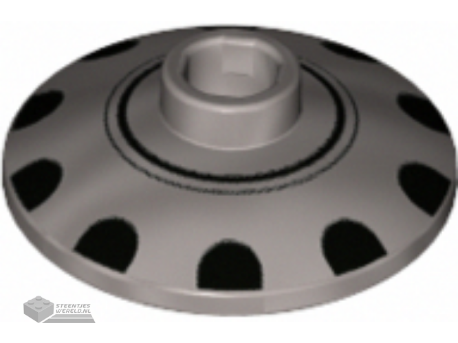 4740pb020 – Dish 2 x 2 Inverted (Radar) with Black Circles and Dots Hubcap Pattern