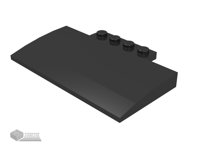 15625 – Dakpan, gebogen 5 x 8 x 2/3 met 4 noppen