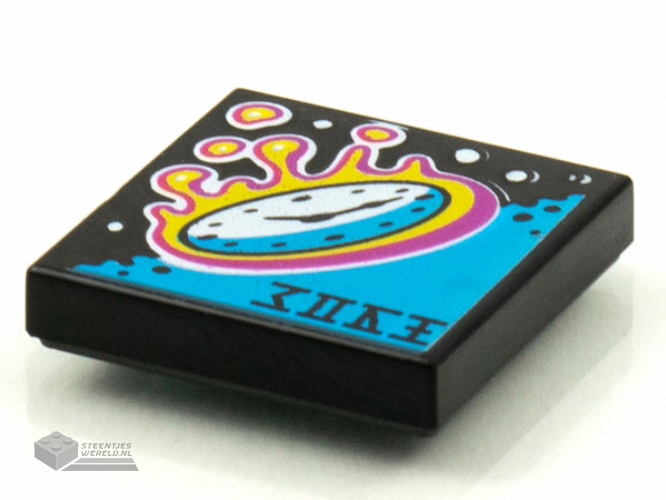 3068bpb1597 - Tile 2 x 2 with Groove with BeatBit Album Cover - Clock Reentering Atmosphere Pattern
