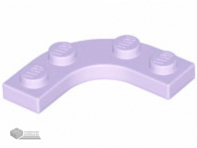 68568 – Plaat, ronde hoek 3 x 3 met 2 x 2 gebogen uitsnede