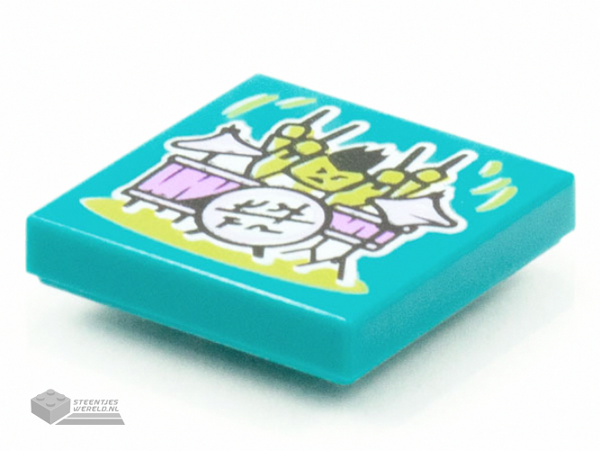 3068bpb1541 - Tile 2 x 2 with Groove with BeatBit Album Cover - Four Arm Drummer Pattern
