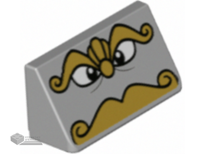lego-85984pb328-slope-30-1-x-2-x-2-3-with-black-eyes-gold-eyebrows