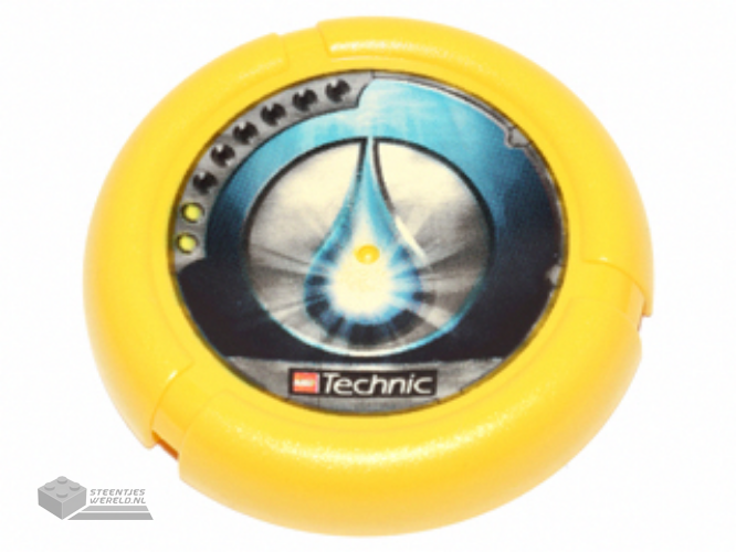 32171pb025 – Throwbot / Slizer Disk, Scuba / Sub with 2 Pips, Technic Logo, and Water Drop Logo Pattern