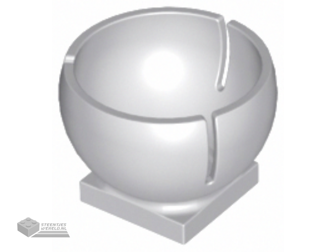 44358 – Cylinder Hemisphere 3 x 3 Ball Turret Socket with 2 x 2 Base