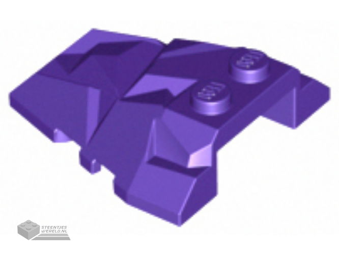 64867 – Wedge 4 x 4 Fractured Polygon bovenkant