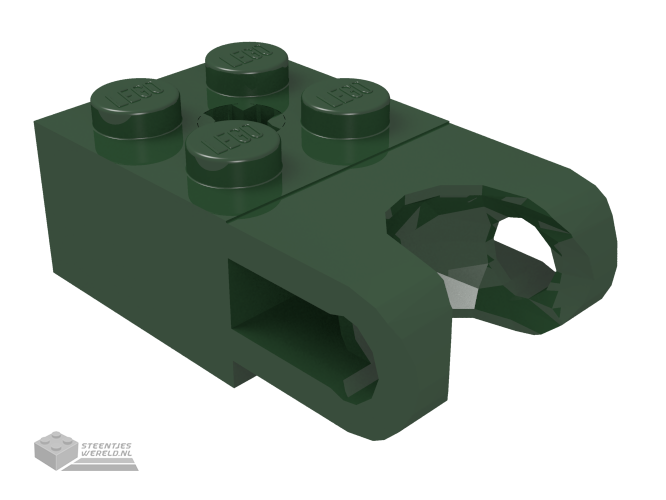 92013 – Technic, Steen aangepast 2 x 2 met Ball Socket en Technic as gat – Straight Forks met ronde uiteindes en Open zijkanten