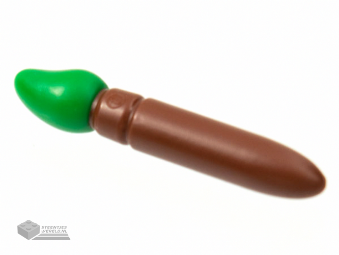 93552pb04 – Minifigure, Utensil Paint Brush with Molded Green Bristles Pattern