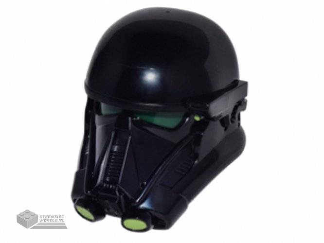26911c01pb01 – Large Figure Head Modified SW Death Trooper with Dark Green Core and Lime Circles Pattern