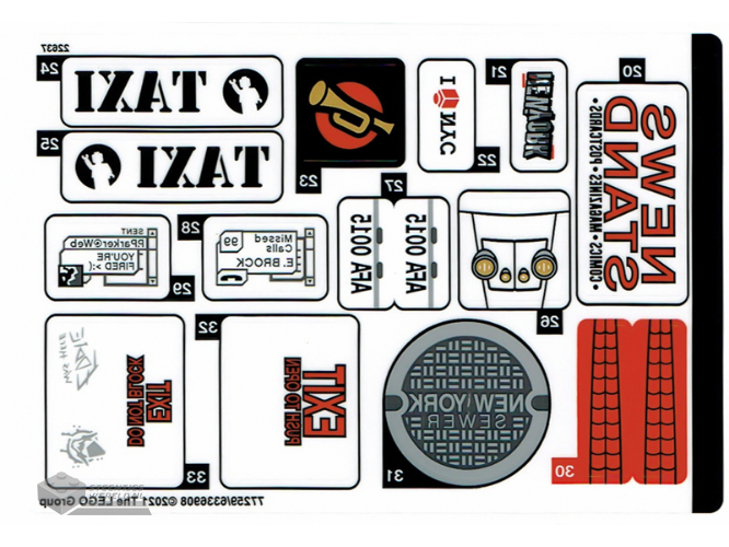 76178stk02 – Sticker Sheet for Set 76178, Sheet 2 – (77259/6336908)