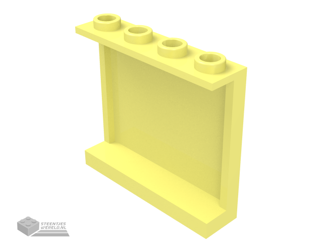 60581 – paneel 1 x 4 x 3 met zijkant steunen – holle noppen