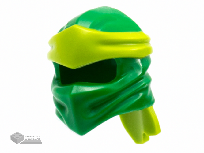 40925pb19 – Minifigure, Headgear Ninjago Wrap Type 4 with Molded Lime Headband Pattern