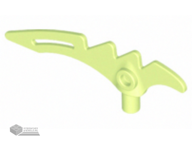 98141 – Minifigure, wapen Crescent Blade, Serrated met staaf