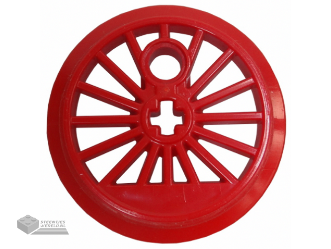 85489b – Trein Wheel RC, Spoked met Technic Technic as gat en Counterweight, 37 mm D. (Flanged Driver)