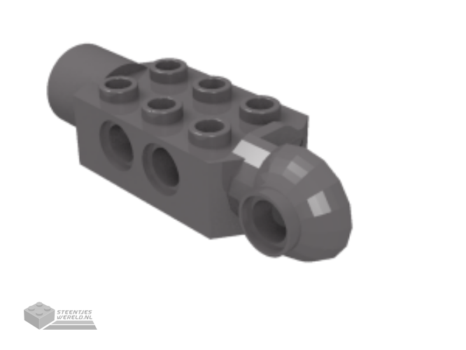 47432 – Technic, Brick Modified 2 x 3 with Pin Holes, Rotation Joint Ball Half (Vertical Side), Rotation Joint Socket