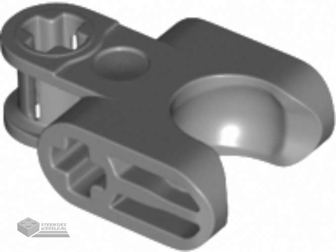 67695 – Technic, Axle Connector 2 x 3 with Ball Joint Socket – Closed Sides, Straight Forks with Closed Axle Holes