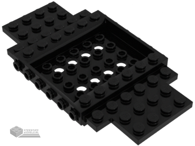 65634 - Vehicle, Base 6 x 12 x 1 with 5 x 4 Recessed Center and 8 Holes