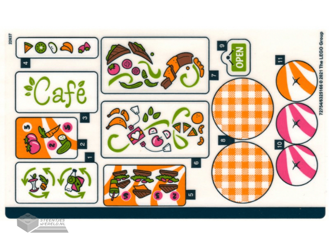 41444stk01 – Sticker Sheet for Set 41444 – (72754/6325166)