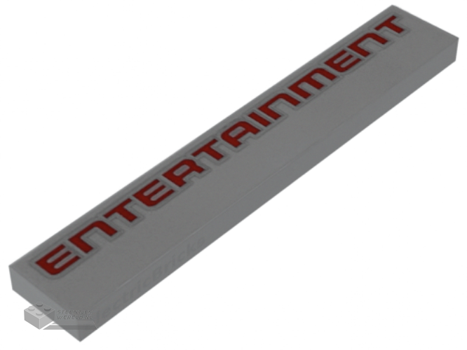 6636pb226 – Tile 1 x 6 with Red ‘ENTERTAINMENT’ Pattern